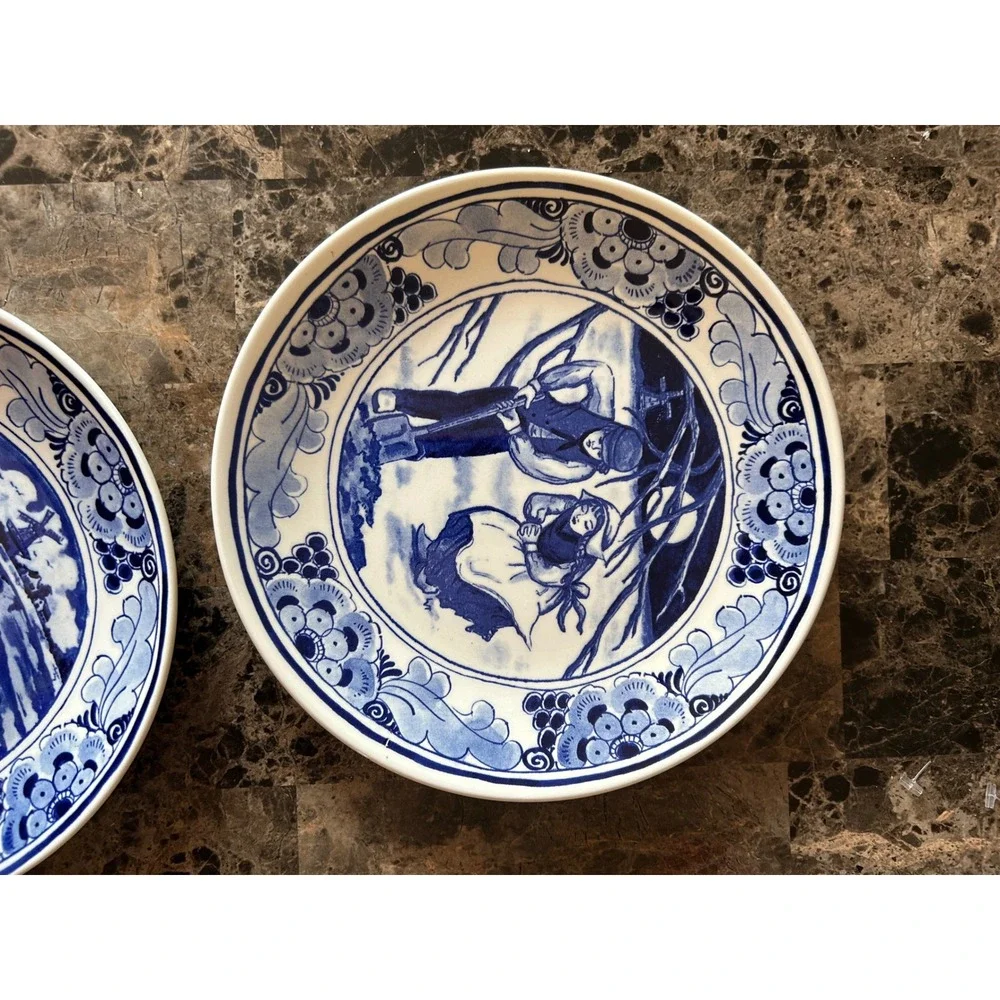 Hans Brinker Delft Plates Mysterious Watch #604 Thousand Guilders Vintage 1982